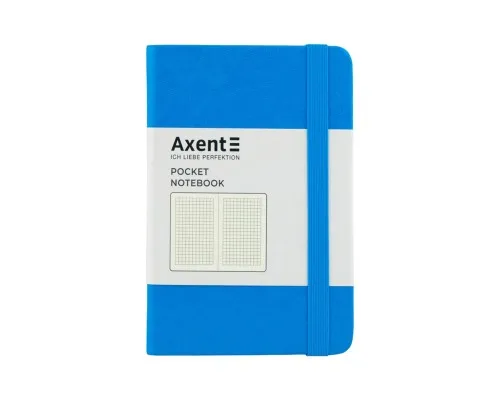 Книга записная Axent Partner, 95x140 мм, 96 листов, клетка, голубая (8301-07-A)
