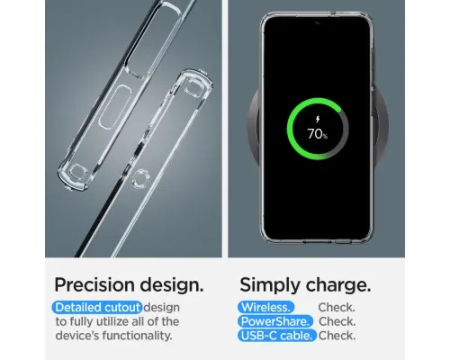 Чехол для мобильного телефона Spigen Samsung Galaxy S23+ Crystal Flex, Crystal Clear (ACS05692)