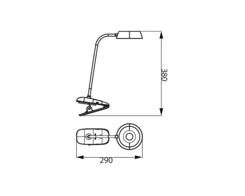 Настольная лампа Philips LED Reading Desk lamp Donutclip 3W, 4000K, 1200mAh (Lithium battery), білий (929003179727)