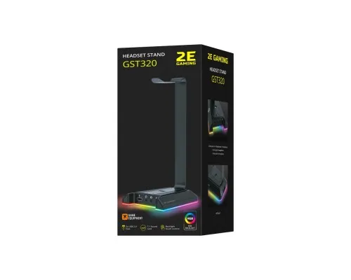 Подставка для гарнитуры 2E Gaming GST320 RGB 7.1 USB Black (2E-GST320UB)