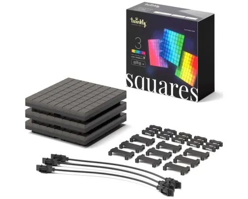 Гирлянда Twinkly Панель Smart LED Squares 3 RGB, Gen II, IP20, 16x16см, for TWQ064STW-07-BEU (TWQ064STW-03-BAD)