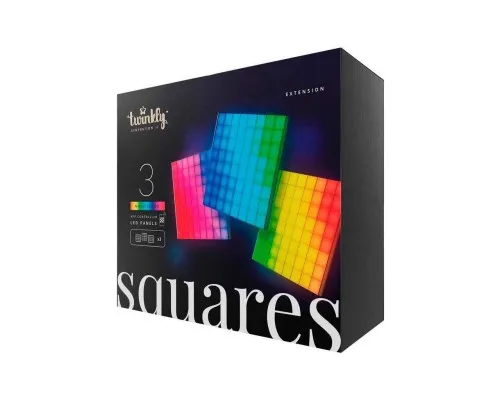 Гирлянда Twinkly Панель Smart LED Squares 3 RGB, Gen II, IP20, 16x16см, for TWQ064STW-07-BEU (TWQ064STW-03-BAD)