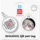 Адресник для тварин WAUDOG Smart ID з QR паспортом Місяць, коло 25 мм (225-4030)