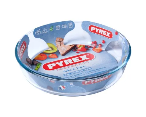 Форма для випікання Pyrex BakeEnjoy кругла для пирога 26 см 2.1л (828B000/7646)