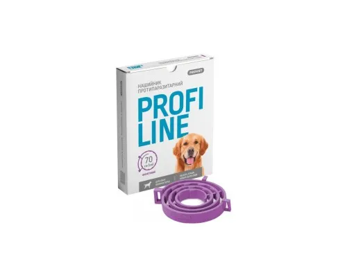 Нашийник для тварин ProVET Profiline для великих порід (інсектоакарицид) 70 см фіолетовий (4823082430987)