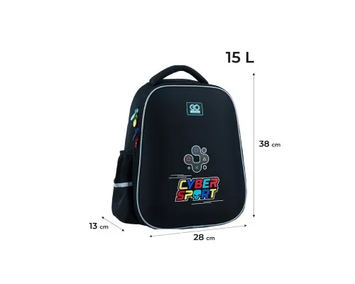 Портфель GoPack Education полукаркасный 165M-5 Cyber Sport (GO24-165M-5)