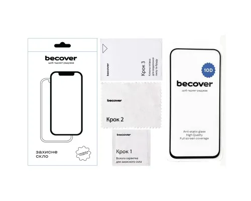 Стекло защитное BeCover Google Pixel 8a 10D Black (711491)