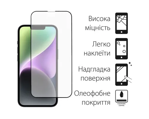 Скло захисне Dengos iPhone 14 2pcs kit (DG-TG2P-32)