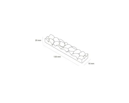 Форма для шоколада Silikomart Goccia B 120x25 h16 мм 8 шт (CH009)