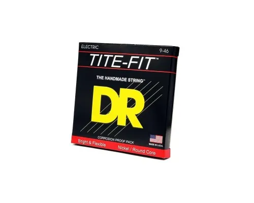 Струни для гітари DR Strings TITE-FIT Electric - Light Heavy (09-46) (LH-9)