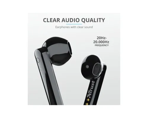 Навушники Trust Primo Touch True Wireless Mic Black (23712)