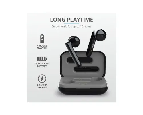 Наушники Trust Primo Touch True Wireless Mic Black (23712)