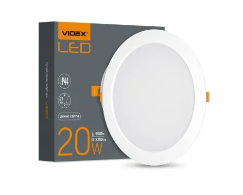 Світильник Videx LED 20W 5000K 220V (VL-DLBR-205)