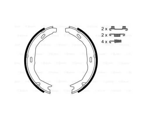 Тормозные колодки Bosch 0 986 487 723