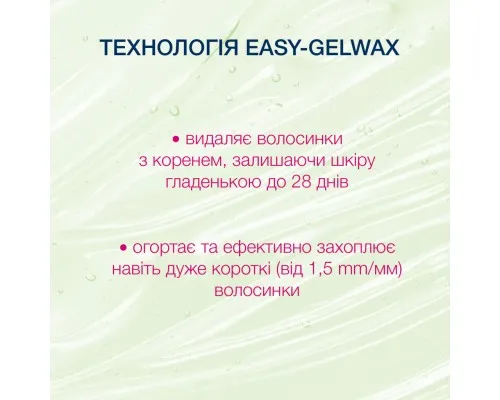 Воскові смужки Veet Easy-Gelwax для сухої шкіри 12 шт. (8410104511340/4680012390946)