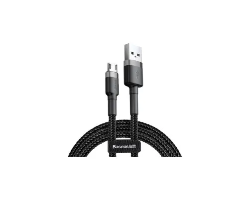 Дата кабель USB 2.0 AM to Micro 5P 2.0m 1.5A grey-black Baseus (CAMKLF-CG1)