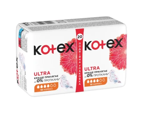 Гігієнічні прокладки Kotex Ultra Normal 20 шт. (5029053542638)