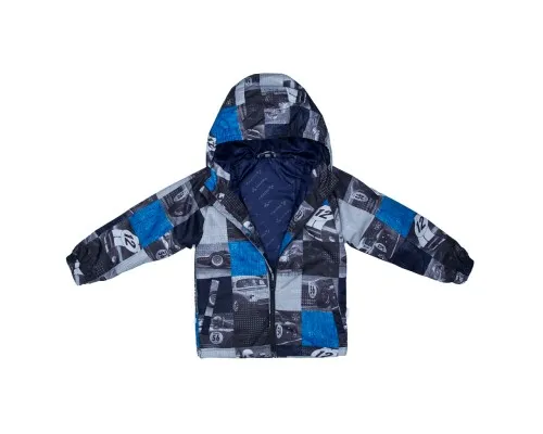 Куртка Huppa ALEXIS 18160010 темно-синій з принтом 92 (4741468878881)