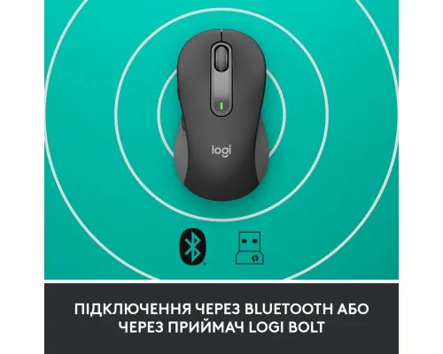 Мишка Logitech Signature M650 Wireless for Business Graphite (910-006274)