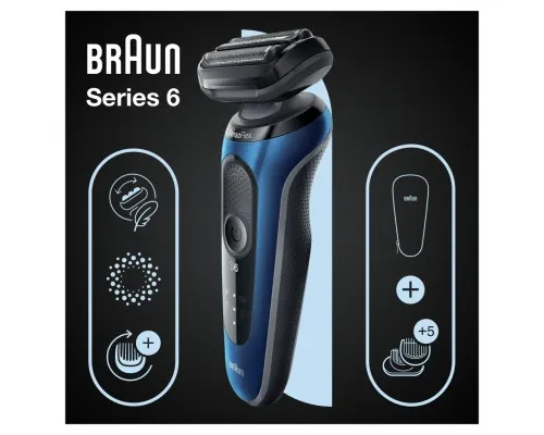 Електробритва Braun Series 6 61-B1500s BLUE / BLACK