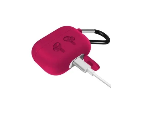 Чохол для навушників BeCover Silicon Protection для Apple AirPods Pro Rose Red (704504)