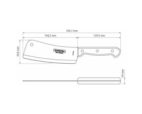 Кухонный нож Tramontina Polywood 15 см Червоне Дерево (21134/176)