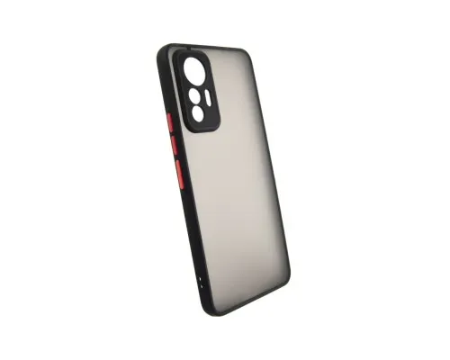 Чохол до мобільного телефона Dengos Matte Xiaomi 12 Lite (black) (DG-TPU-MATT-127)