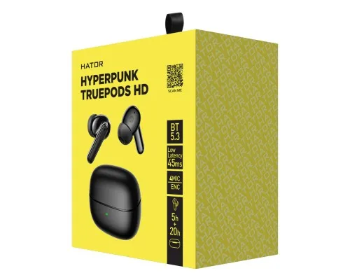 Наушники Hator Hyреrpunk Truepods HD Black (HTA-435)