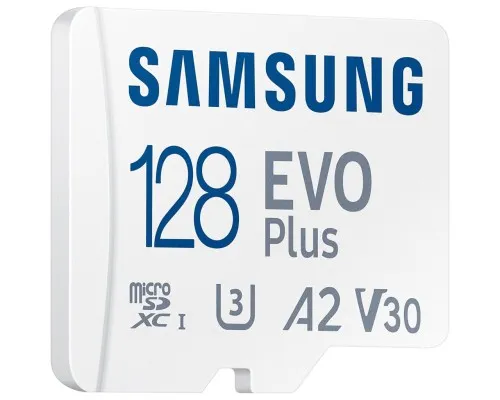 Карта памяти Samsung microSDXC 128GB C10 UHS-I R130MB/s Evo Plus + SD (MB-MC128KA/EU)