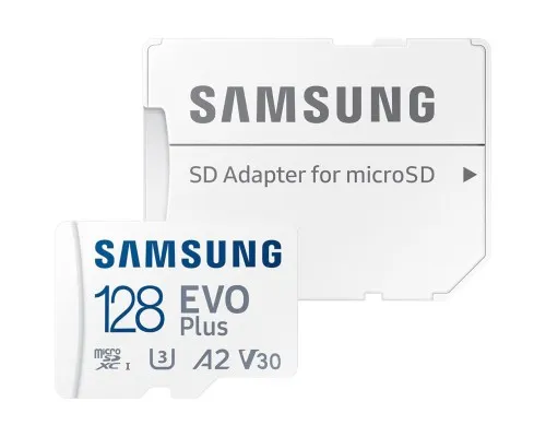 Карта пам'яті Samsung microSDXC 128GB C10 UHS-I R130MB/s Evo Plus + SD (MB-MC128KA/EU)