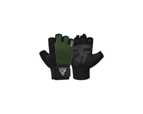 Перчатки для фитнеса RDX W1 Half Army Green M (WGA-W1HA-M)