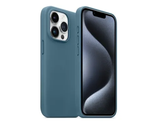 Чохол до мобільного телефона Armorstandart FAKE Leather Case Apple iPhone 15 Pro Max Sea Blue (ARM76310)