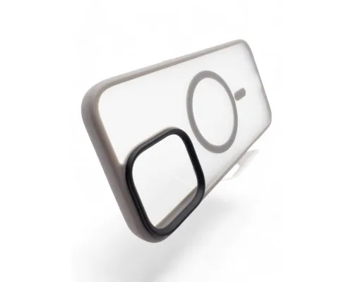 Чохол до мобільного телефона BeCover Metal Buttons Case (MagSafe) для Apple iPhone 16 Gray (712092)
