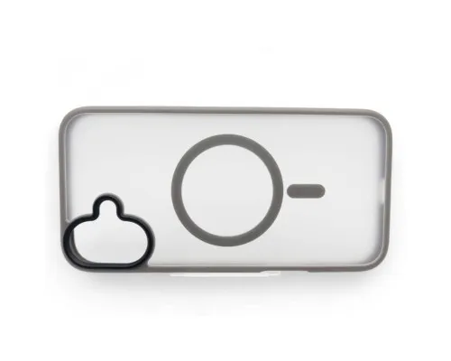 Чохол до мобільного телефона BeCover Metal Buttons Case (MagSafe) для Apple iPhone 16 Gray (712092)