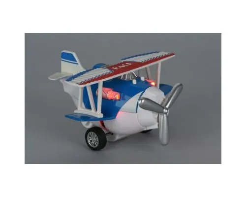Спецтехника Same Toy Самолет металический инерционный Aircraft синий со светом и (SY8012Ut-2)