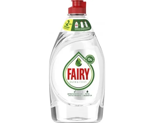 Средство для ручного мытья посуды Fairy Pure & Clean 450 мл (8001090837424)