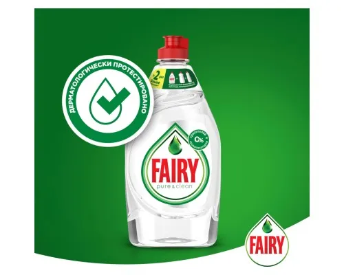 Засіб для ручного миття посуду Fairy Pure & Clean 450 мл (8001090837424)