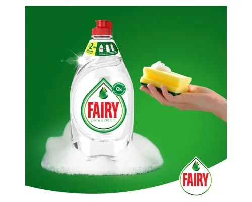 Средство для ручного мытья посуды Fairy Pure & Clean 450 мл (8001090837424)