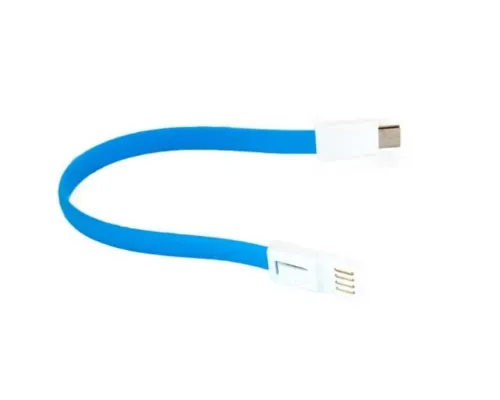 Дата кабель USB 2.0 AM to Type-C 0.18m blue Extradigital (KBU1787)