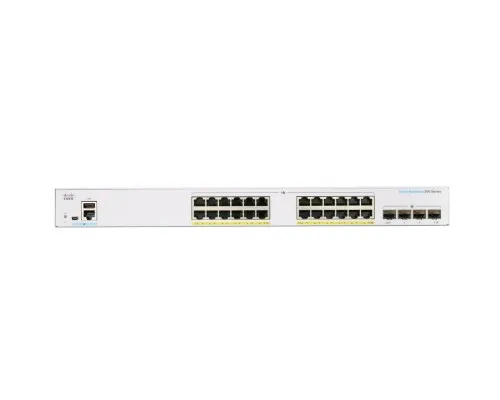 Комутатор мережевий Cisco CBS350-24FP-4G-EU