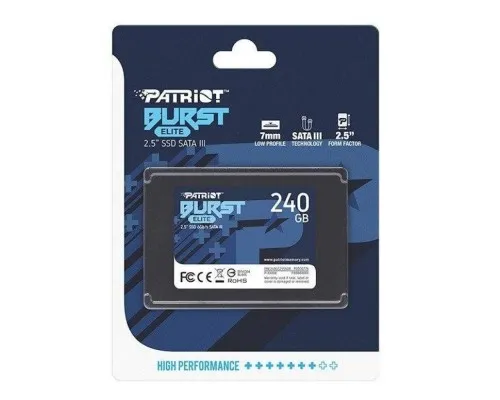 Накопичувач SSD 2.5 240GB Burst Elite Patriot (PBE240GS25SSDR)