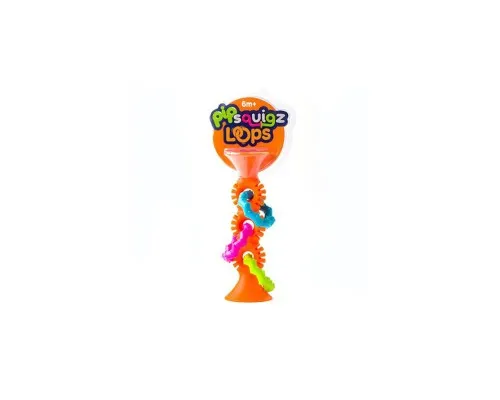 Погремушка Fat Brain Toys прорезыватель на присосках pipSquigz Loops оранжевый (F165ML)