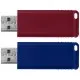 USB флеш накопичувач Verbatim 2x32GB StorenGo Slider Red/Blue USB 2.0 (49327)