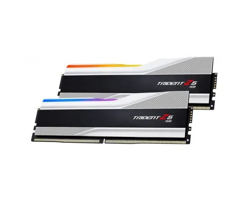 Модуль памяті для компютера DDR5 32GB (2x16GB) 5600 MHz Trident Z5 RGB Silver G.Skill (F5-5600J3636C16GX2-TZ5RS)