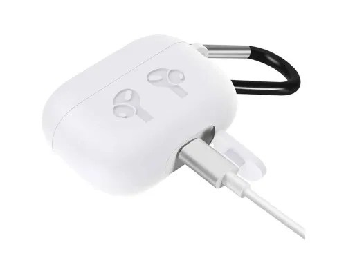 Чохол для навушників BeCover Silicon Protection для Apple AirPods Pro White (704505)