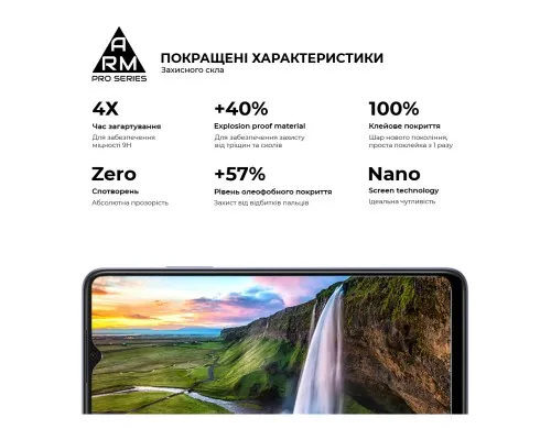 Скло захисне Armorstandart Pro OPPO A17 4G/A17k 4G Black (ARM64843)