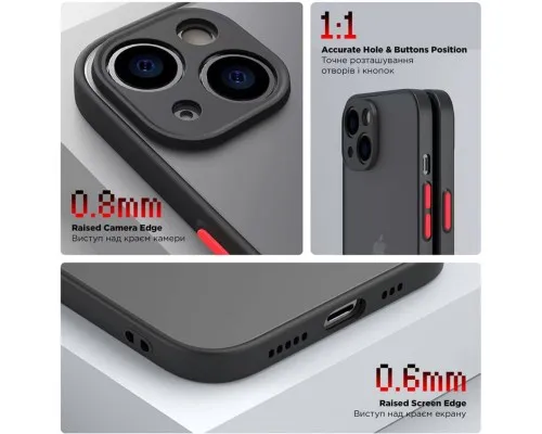Чохол до мобільного телефона Armorstandart Frosted Matte Xiaomi Redmi 12 4G Black (ARM68550)