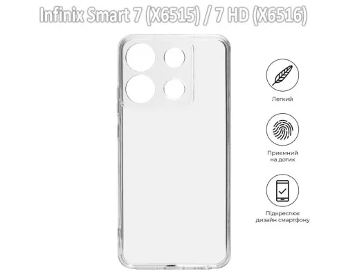 Чохол до мобільного телефона BeCover Infinix Smart 7 (X6515) / 7 HD (X6516) Transparancy (709621)