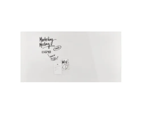 Офісна дошка Magnetoplan скляна магнітно-маркерна 2000x1000 біла Glassboard-White (13409000)