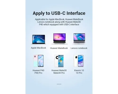 Перехідник USB3.1 Type-C to Ethernet RJ45 1000 Mb Gigabit Vention (CFBBB)